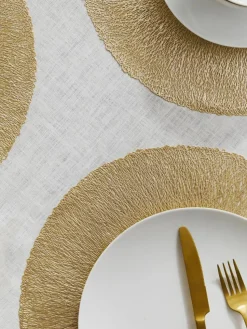 Ronde placemats Linda, 6 stuks