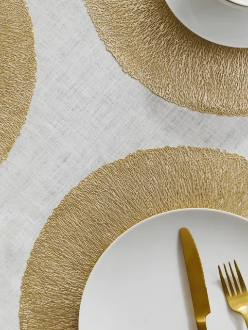 Ronde placemats Linda, 6 stuks