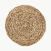 Ronde placemats Wanda van waterhyacint, 4 stuks