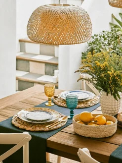 Ronde placemats Wanda van waterhyacint, 4 stuks