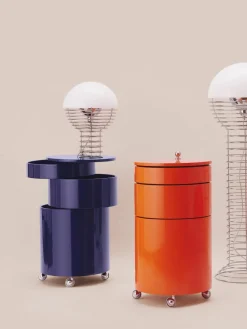 Ronde rolcontainer Barboy, design Verner Panton
