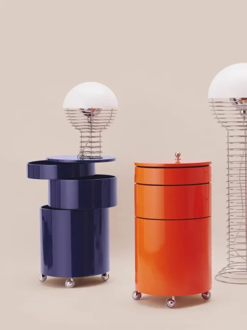 Ronde rolcontainer Barboy, design Verner Panton
