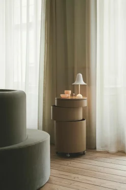 Ronde rolcontainer Barboy, design Verner Panton