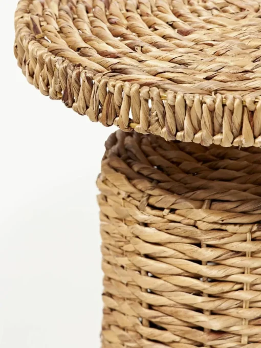 Ronde rotan bijzettafel Camo