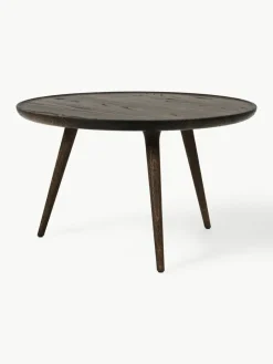 Ronde salontafel Accent van eikenhout, handgemaakt