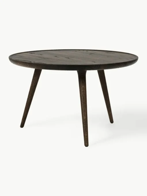 Ronde salontafel Accent van eikenhout, handgemaakt