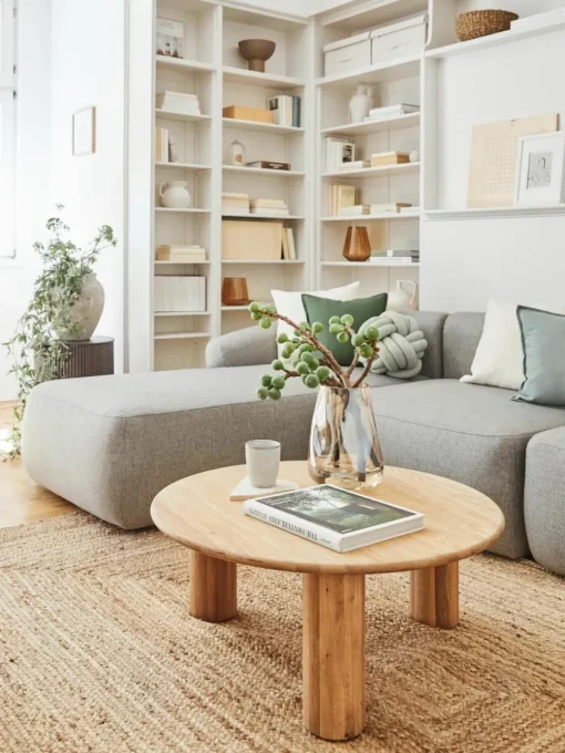 Ronde salontafel Didi van eikenhout