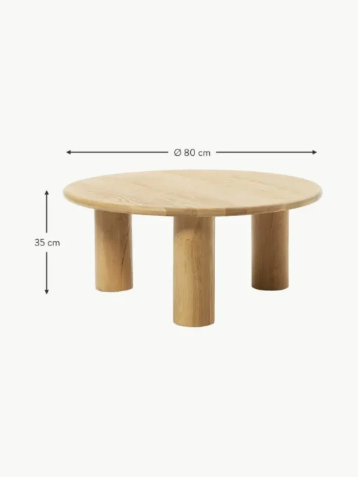 Ronde salontafel Didi van eikenhout