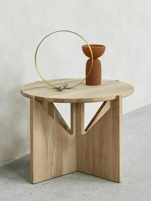 Ronde salontafel Future van eikenhout