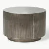 Ronde salontafel Rota met antieke afwerking