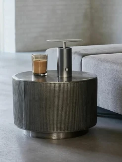 Ronde salontafel Rota met antieke afwerking