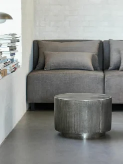 Ronde salontafel Rota met antieke afwerking
