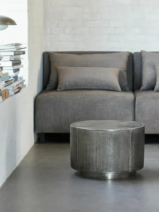 Ronde salontafel Rota met antieke afwerking