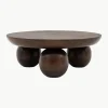 Ronde salontafel Sculpt van mangohout