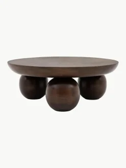 Ronde salontafel Sculpt van mangohout