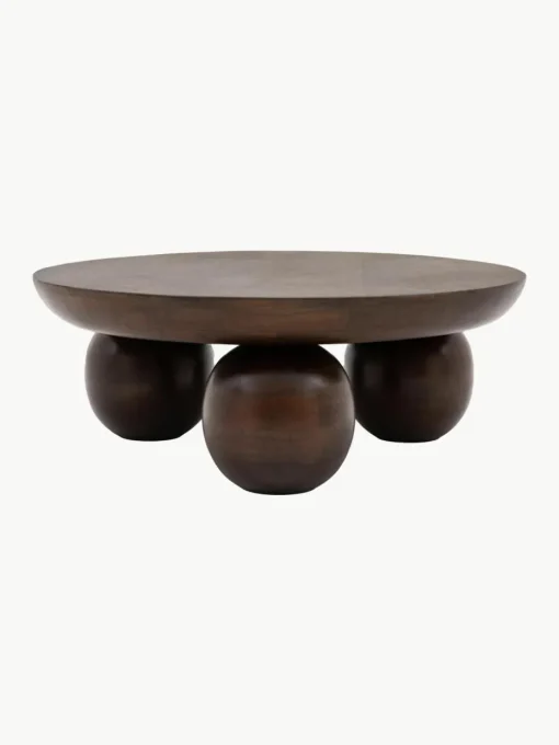 Ronde salontafel Sculpt van mangohout