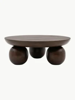 Ronde salontafel Sculpt van mangohout