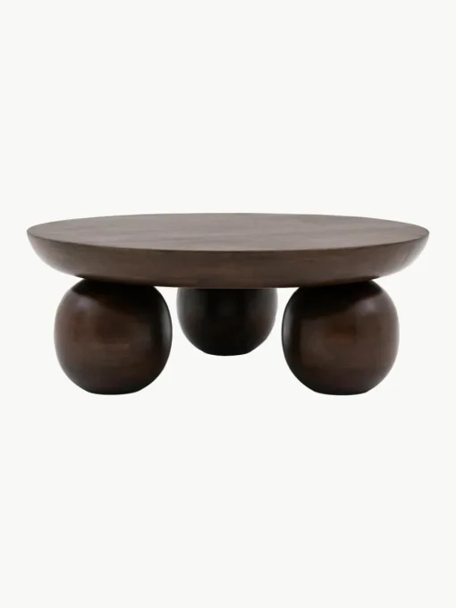 Ronde salontafel Sculpt van mangohout