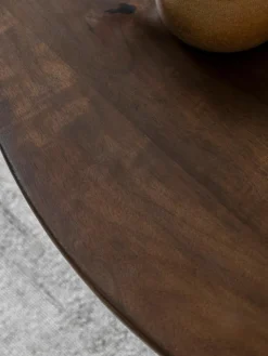 Ronde salontafel Sculpt van mangohout