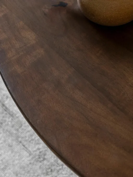Ronde salontafel Sculpt van mangohout