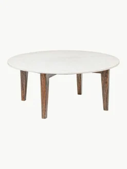 Ronde salontafel Sylvester met marmeren blad