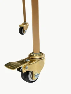 Ronde serveerwagen Emilia met spiegelglaspanelen