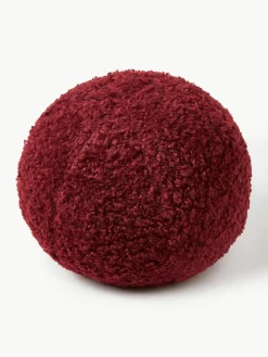 Ronde teddy stoffen decoratief kussen Dotty
