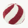Ronde teddy stoffen decoratief kussen Dotty