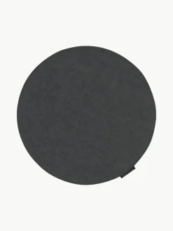 Ronde vilten stoelkussens Avaro, 4 stuks