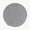 Ronde vilten stoelkussens Avaro, 4 stuks