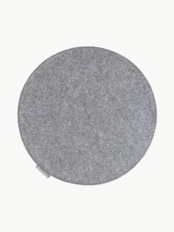Ronde vilten stoelkussens Avaro, 4 stuks