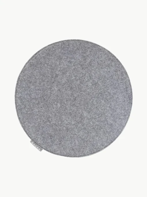 Ronde vilten stoelkussens Avaro, 4 stuks