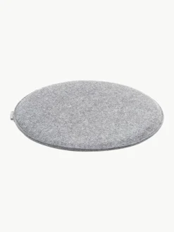 Ronde vilten stoelkussens Avaro, 4 stuks
