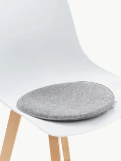 Ronde vilten stoelkussens Avaro, 4 stuks