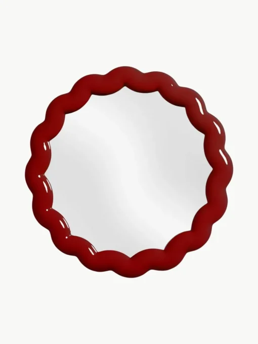 Ronde wandspiegel Zigzag