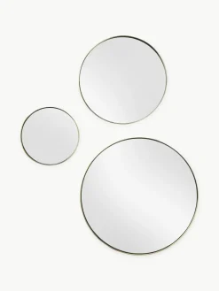 Ronde wandspiegelsset Lacie, set van 3