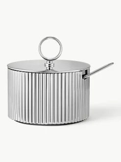 RVS suikerpot Bernadotte met lepel
