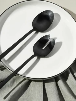Saladebestekken Shine mat geborsteld