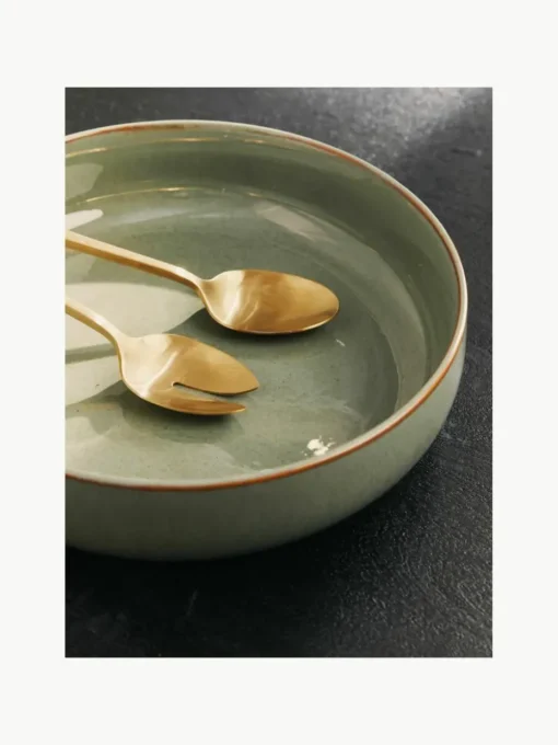 Saladebestekken Shine mat geborsteld