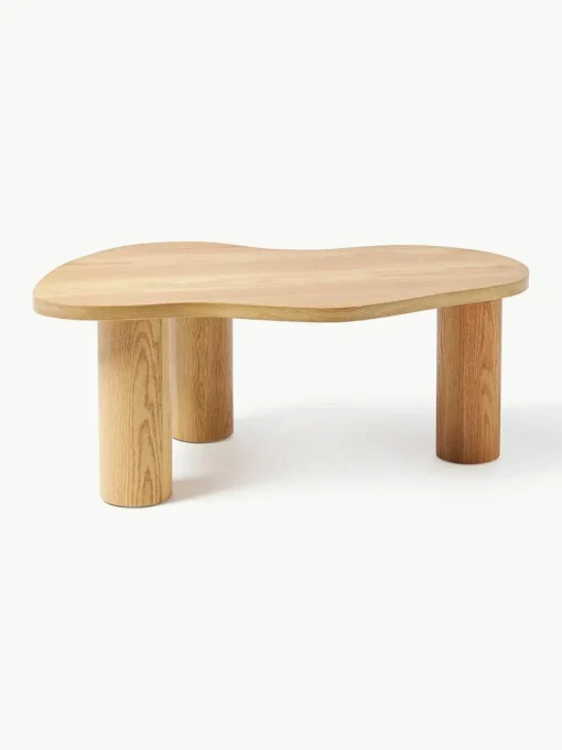Salontafel Didi van eikenhout in organische vorm