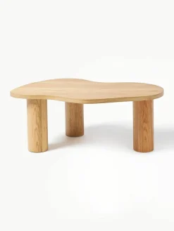 Salontafel Didi van eikenhout in organische vorm