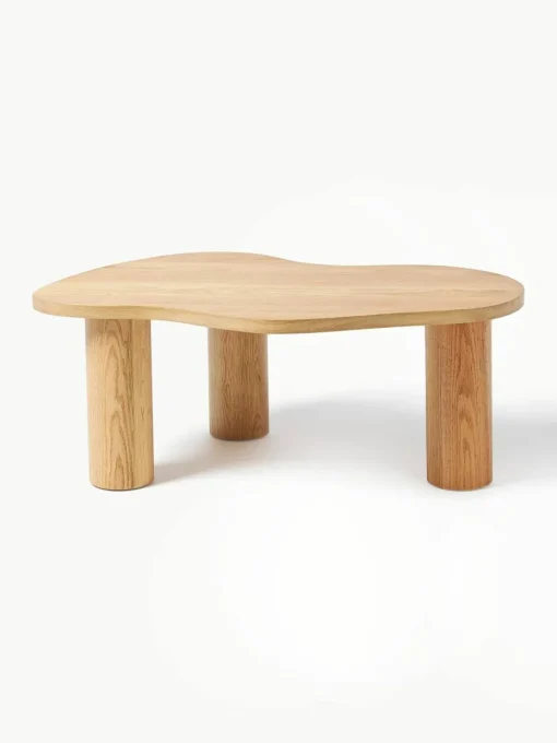Salontafel Didi van eikenhout in organische vorm