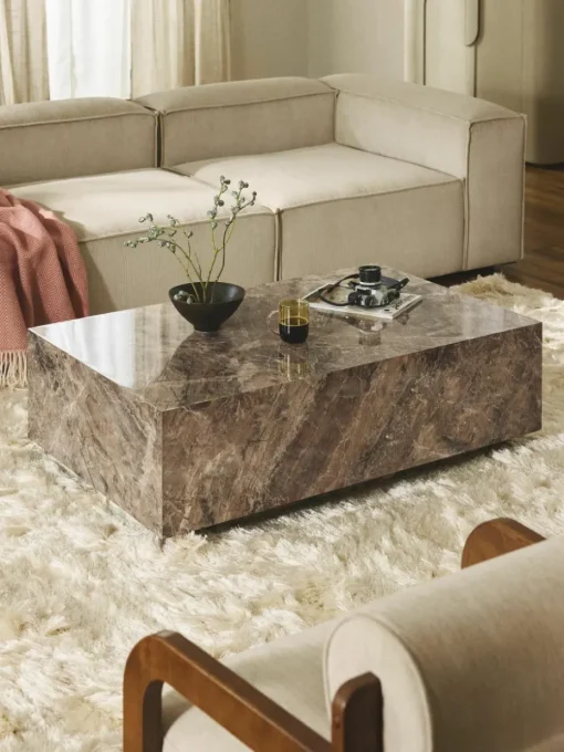 Salontafel Lesley met marmerlook