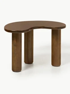 Salontafel Luppa van rubberhout in organische vorm