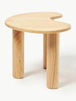 Salontafel Luppa van rubberhout in organisch vorm