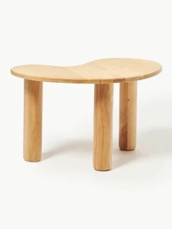 Salontafel Luppa van rubberhout in organisch vorm
