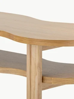 Salontafel Valria gemaakt van rubberhout in een organische vorm