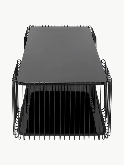 Salontafel Wire met glazen tafelblad