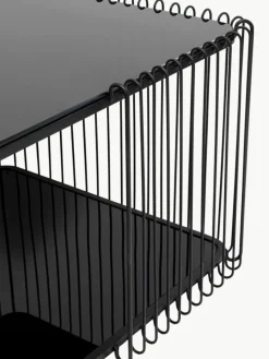 Salontafel Wire met glazen tafelblad