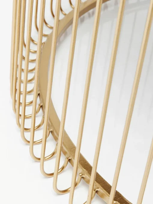 Salontafels Wire met glazen tafelblad, set van 2